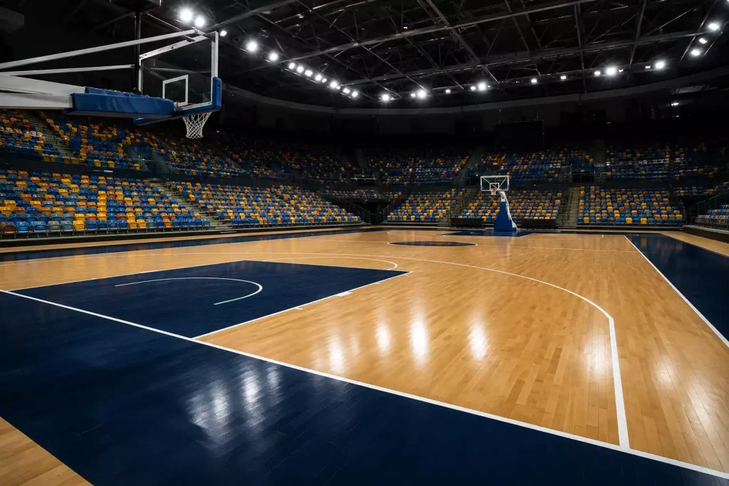 EuroLeague basketball game with betting odds overlay showing European basketball markets